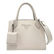 Pre-owned Leather prada-bags Prada Vintage , White , Dames