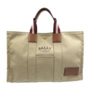 Pre-owned Canvas handbags Bally Pre-owned , Beige , Dames