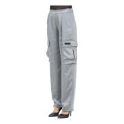 Grijze Cargo Broek Urban Stijl 4Giveness , Gray , Dames