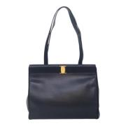 Pre-owned Leather shoulder-bags Salvatore Ferragamo Pre-owned , Blue ,...