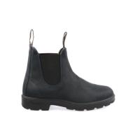 Marineblauwe gewaxte suède laarzen Blundstone , Black , Dames