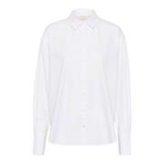 Oversized Blouse Optisch Wit Kaffe , White , Dames