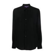 Overhemd met knoopsluiting Ralph Lauren , Black , Dames