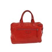 Pre-owned Leather balenciaga-bags Balenciaga Vintage , Red , Dames