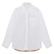 Tijgerprint Oversized Zijden Shirt Stella McCartney , Beige , Dames