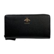 Pre-owned Leather wallets Gucci Vintage , Black , Heren