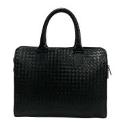 Pre-owned Leather handbags Bottega Veneta Vintage , Black , Dames