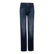 Donkerblauwe Wassing Dames Jeans Don The Fuller , Blue , Dames