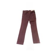 Bordeaux Slim Fit Chino Broek Jacob Cohën , Red , Heren