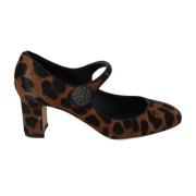 Luxe Calf Hair Mary Janes Dolce & Gabbana , Brown , Dames