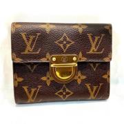 Pre-owned Leather wallets Louis Vuitton Vintage , Brown , Dames