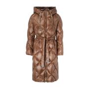 Anna Bruine Gewatteerde Jas Max Mara , Brown , Dames