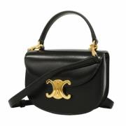 Pre-owned Leather celine-bags Celine Vintage , Black , Dames