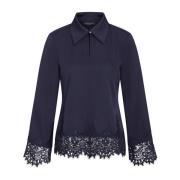 Navy Geborduurde Blouse Cedarsbbelaina Stijl Bruuns Bazaar , Blue , Da...