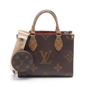 Pre-owned Canvas handbags Louis Vuitton Vintage , Brown , Dames