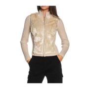 Eco-Bont Cardigan voor Vrouwen Guess , Beige , Dames