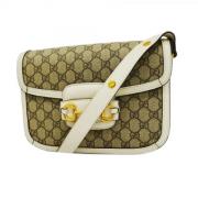 Pre-owned Plastic shoulder-bags Gucci Vintage , White , Dames