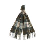 Groene Tartan Wrap Sjaal Barbour , Green , Dames