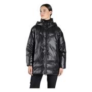 Zwarte Donsjas met Capuchon Canadian Classics , Black , Dames