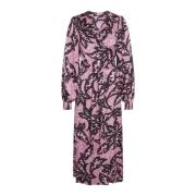 Roze Print Wrap Jurk Floretbbcaisanas Bruuns Bazaar , Pink , Dames