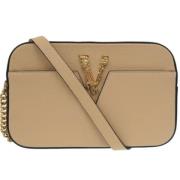 Pre-owned Leather shoulder-bags Versace Pre-owned , Beige , Dames