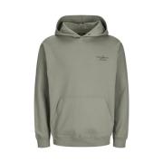 Premium Sweat Hood in Agave Green Jack & Jones , Green , Heren