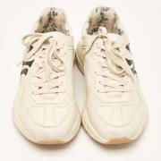 Pre-owned Leather sneakers Gucci Vintage , Beige , Heren