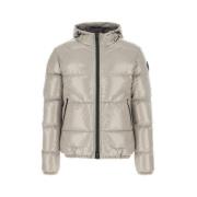 Grijze Rits Hoodie Jas Herno , Gray , Heren