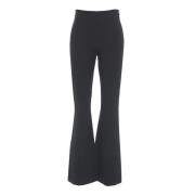 Zwarte Straight Broek Hedendaags Elegant Look Guess , Black , Dames