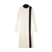 Elegante witte midi-jurk herfst winter Patrizia Pepe , White , Dames