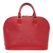 Pre-owned Leather louis-vuitton-bags Louis Vuitton Vintage , Red , Dam...