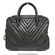 Pre-owned Leather chanel-bags Chanel Vintage , Black , Dames