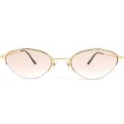 Pre-owned Metal sunglasses Chanel Vintage , Yellow , Dames