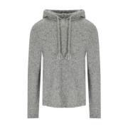 Grijze Gebreide Hoodie met Raglanmouwen Amaránto , Gray , Heren