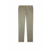 Slim Chino Broek met Gabardine Stretch Dondup , Gray , Heren