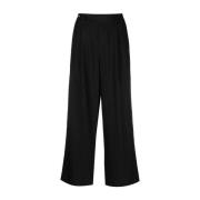 Zwarte Wijde Pijp Casual Broek Proenza Schouler , Black , Dames