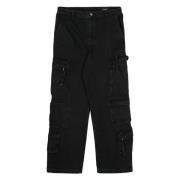 Zwarte Utility Cargo Straight Jeans Axel Arigato , Black , Heren