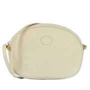 Pre-owned Leather shoulder-bags Gucci Vintage , White , Dames