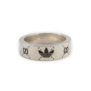 Pre-owned Metal rings Gucci Vintage , Gray , Dames