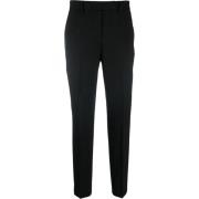 Zwarte Formele Wollen Broek Calvin Klein , Black , Dames