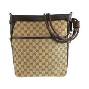 Pre-owned Canvas crossbody-bags Gucci Vintage , Brown , Dames