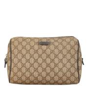 Pre-owned Canvas clutches Gucci Vintage , Brown , Dames