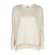 Casual Beige Wol Crew Neck Sweater Dkny , Beige , Dames