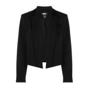 Zwart Cropped Casual Blazer Dkny , Black , Dames