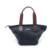 Pre-owned Canvas totes Gucci Vintage , Black , Dames