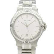 Pre-owned Metal watches Gucci Vintage , Gray , Heren