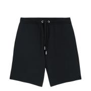 Zwarte Casual Shorts van Katoen en Elastaan Ami Paris , Black , Dames