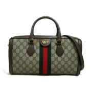 Pre-owned Canvas travel-bags Gucci Vintage , Beige , Dames