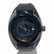 Pre-owned Metal watches Gucci Vintage , Black , Heren