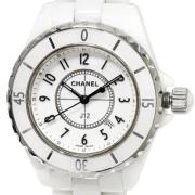 Pre-owned Stainless Steel watches Chanel Vintage , White , Dames